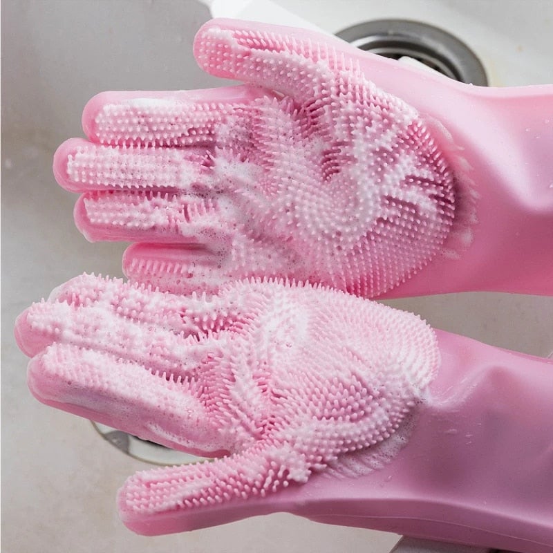 Multifunction Magic Silicone Dish Washing Gloves