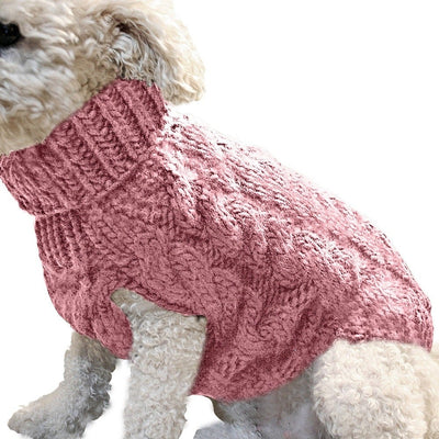 Warm Twist Design Knited Pet Sweater